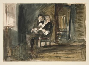 Studie für Der scharlachrote Buchstabe von Edwin Austin Abbey