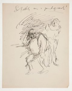 Studie für ein unidentifiziertes Shakespeare-Stück, möglicherweise Falstaff