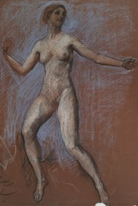 Studie für Figur von 12 Uhr von Edwin Austin Abbey