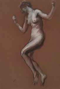 Studie für die Figur von 1 Uhr nachmittags von Edwin Austin Abbey