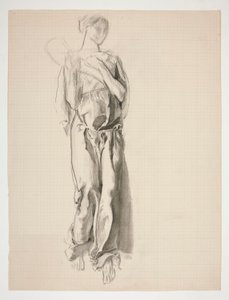 Studie für die Figur des Überflusses im Wandgemälde, Wissenschaft enthüllt die Schätze der Erde, im State Capitol Gebäude in Harrisburg, Pennsylvania von Edwin Austin Abbey