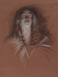 Studie für den Kopf einer keltischen Frau, aus der Theaterszene, Hamlet, Akt 3, Szene 2
