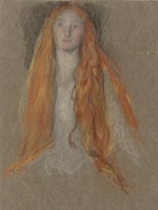 Studie für den Kopf von Ophelia, in der Theaterszene, in Hamlet