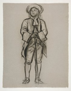 Studie für die Figur von Penn(?) oder Franklin(?) für ein Wandgemälde im Staatskapitol in Harrisburg, Pennsylvania, 1902-1911 (vollendet von John Singer Sargent)