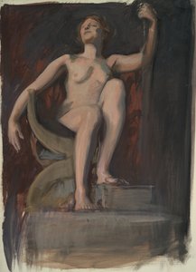 Studie für die Figur des Genius von Pennsylvania