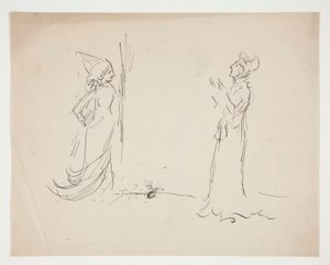 Studie von zwei Figuren, aus 