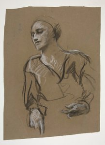 Studie einer Frau von Edwin Austin Abbey