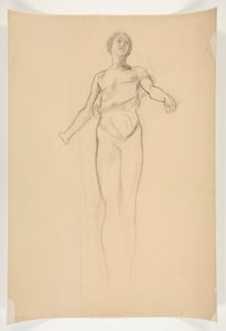 Studie einer allegorischen weiblichen Figur für ein Wandgemälde im Staatskapitolgebäude in Harrisburg, Pennsylvania, 1902-1911 (vollendet von John Singer Sargent)