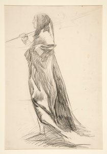 Studie eines Hellebardenträgers, aus König Richard III von Edwin Austin Abbey