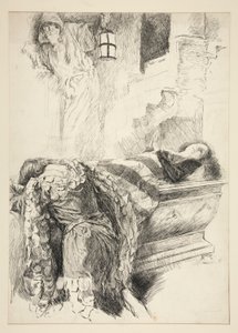 Grabes Szene - Romeo findet Julia, aus Romeo und Julia von Edwin Austin Abbey