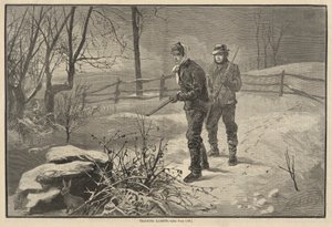 Kaninchen verfolgen von Edwin Austin Abbey