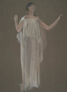 Unidentifizierte Figurenstudie für ein Wandgemäldeprojekt im Pennsylvania State Capitol Building, Harrisburg, 1902-1911