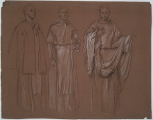 Unidentifizierte Studie von Edwin Austin Abbey