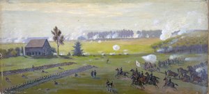 Amerikanischer Bürgerkrieg 1861-1865: Schlacht von Gettysburg 1.-3. Juli 1863, die Lees Invasion des Nordens beendete. Höchste US-Verluste im Krieg.