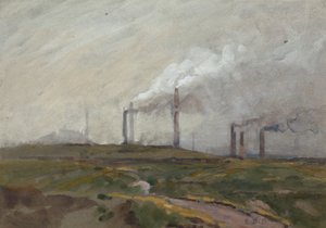 Abendlandschaft von Edwin Butler Bayliss