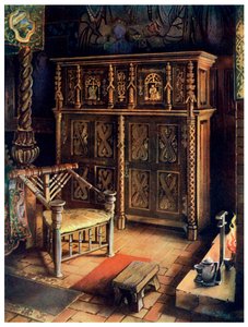 Das Königszimmer Oxburgh Hall, Norfolk, 1910 von Edwin Foley