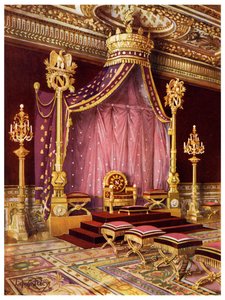 Thronsaal im Schloss Fontainebleau, Frankreich, 1911-1912