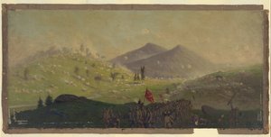 Angriff auf Little Round Top gehalten vom 5. Korps unter dem Kommando von General Sykes