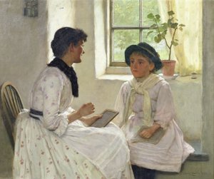 Die Lektion, 1889 von Edwin Harris