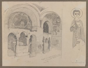 Frühchristliches (koptisches) Kloster in Esna, 1. März 1887