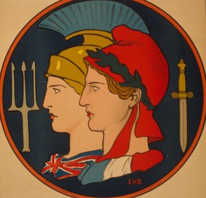 Emblem von Frankreich und Großbritannien, 1917 von Edwin Howland Blashfield