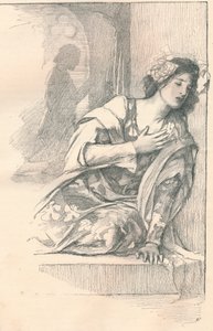 Teil der Illustration für Mrs. Blashfields Parlour Plays, um 1901
