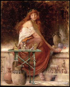 Rothaarige Schönheit von Edwin Howland Blashfield