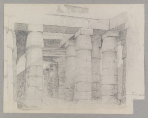 Tempel des Khonsu in Karnak, 1887