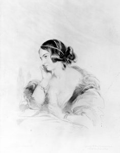 Caroline Norton, graviert von Frederick Christian Lewis, 1838