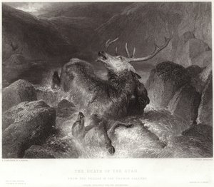 Der Tod des Hirsches von Edwin Landseer