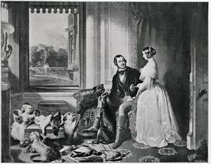 Windsor Castle in modernen Zeiten, nach dem Gemälde von 1843 von Edwin Landseer