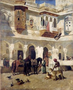 Der Rajah beginnt eine Jagd, ca. 1885 von Edwin Lord Weeks
