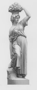 Der Obstsammler, graviert von E. Roffe nach der Statue von E. Wolff