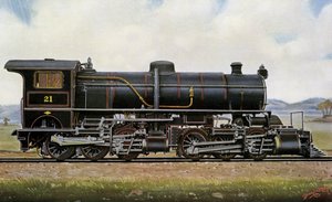 Dampflokomotive Nr. 21. Unter den Mongolen: Mallet-Verbunddienst in den Khingan-Bergen, Peking - Kalgang Railway von Edwin Thomas Rudd