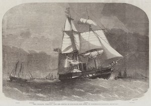 HMS Fregatte Furious und der Geleitzug von Kanonenbooten für China, im Hafen von Portsmouth