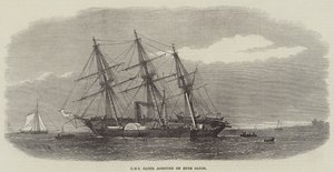 HMS Racer auf Grund gelaufen auf Ryde Sands von Edwin Weedon