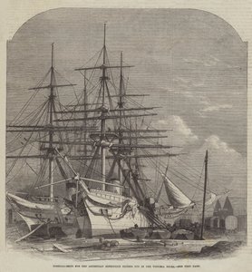 Hospitalschiffe für die Abessinien-Expedition, ausgerüstet in den Victoria Docks