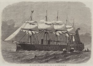 Unsere gepanzerte Flotte, HMS Minotaur, gebaut an der Themse von Edwin Weedon