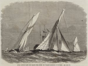 Royal London Yacht Club Match, die Sphinx und Volante runden bei Southend