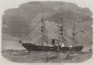 Die Bundeskriegsschaluppe Tuscarora im Southampton Water von Edwin Weedon