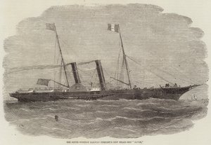 Das neue Dampfschiff Havre der South-Western Railway Company