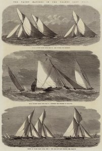 Die Yacht-Wettkämpfe auf der Themse letzte Woche von Edwin Weedon