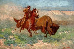 Ein junger Arapaho von Edwin Willard Deming