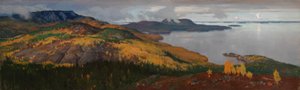 Herbstlandschaft des Pielisjärvi-Sees