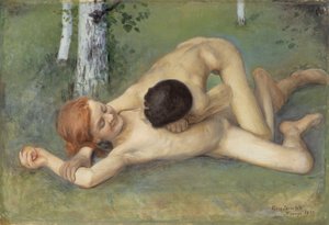 Spielende Kinder von Eero Järnefelt