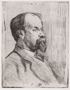 Porträt von Juhani Aho von Eero Järnefelt