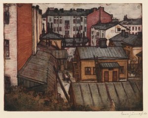 Blick aus dem Haus des Künstlers in der Bernhardinkatu von Eero Järnefelt