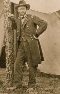 Gen. U.S. Grant in seinem Hauptquartier in Cold Harbor, Va., 1863