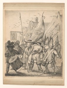 Tiersatire von Egbert van Heemskerck (II) (signed by artist)