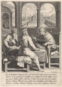 Thomas von Aquin bekehrt zwei jüdische Rabbiner